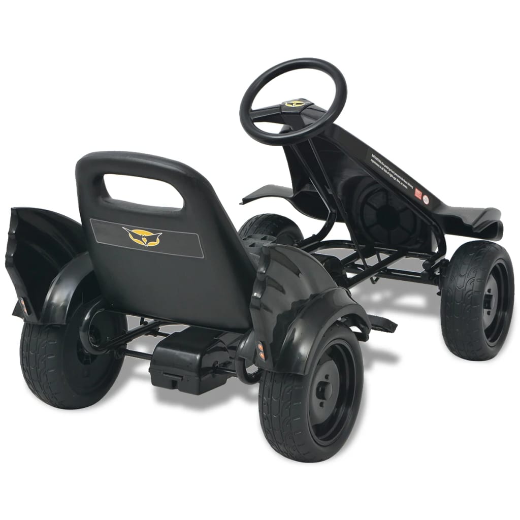 Pedal Sitz mit Schwarz verstellbarem vidaXL Go-Kart