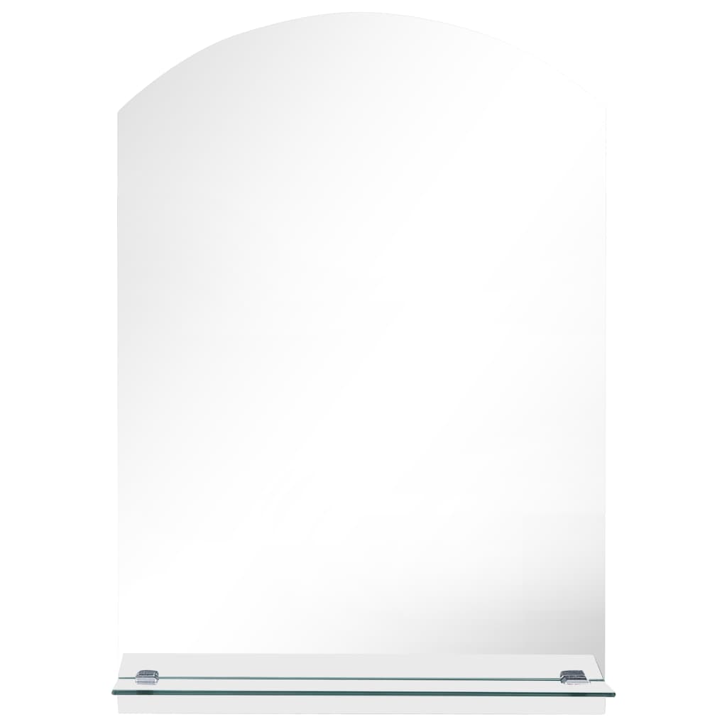 vidaXL Wandspiegel mit Regal 50×70 cm Hartglas