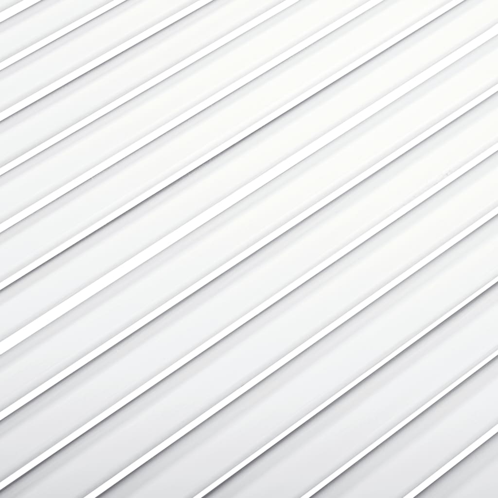 vidaXL Schranktüren Lamellen-Design 4 Stk. Weiß 69x59,4 cm Massivholz