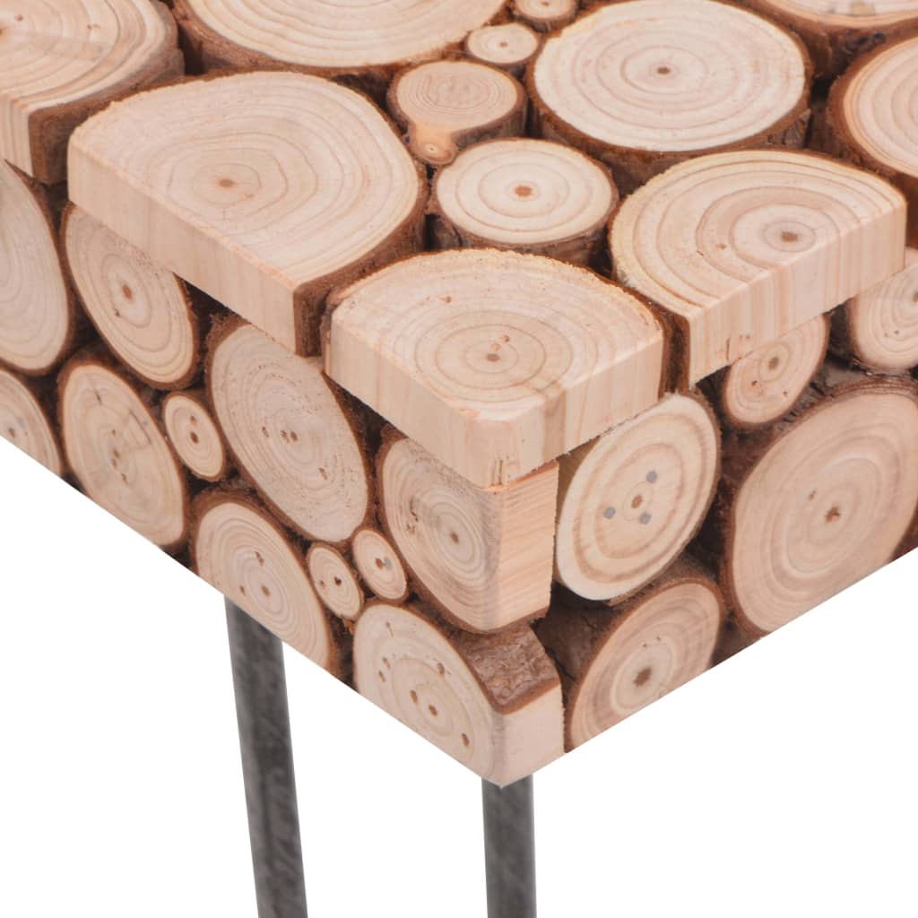 vidaXL Couchtisch Echtes Tannenholz 120,5 x 60,5 x 35 cm