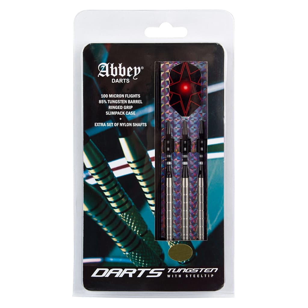 Abbey Darts Darts-Set 3 Stk. 85% Wolfram 26g Silbern