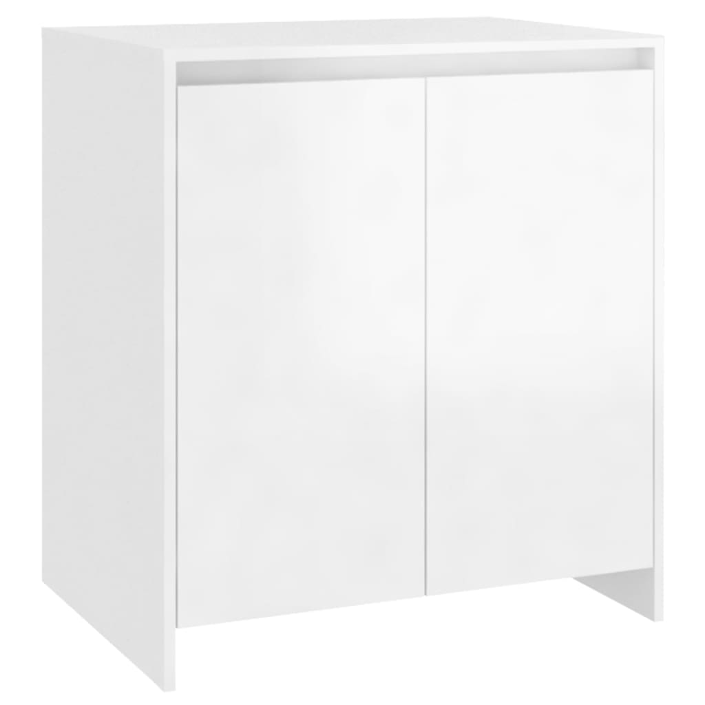 vidaXL Sideboard Hochglanz-Weiß 70x41x75 cm Holzwerkstoff