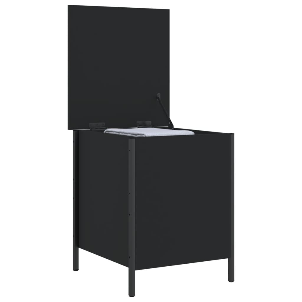 vidaXL Sitzbank mit Stauraum Schwarz 40x42,5x50 cm Holzwerkstoff