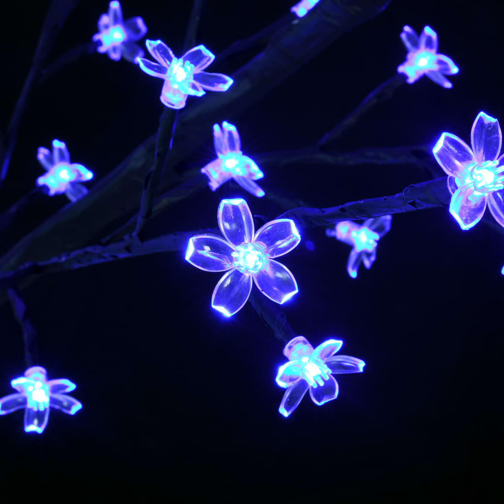 vidaXL Weihnachtsbaum 1200 LEDs Blaues Licht Kirschblüten 400 cm