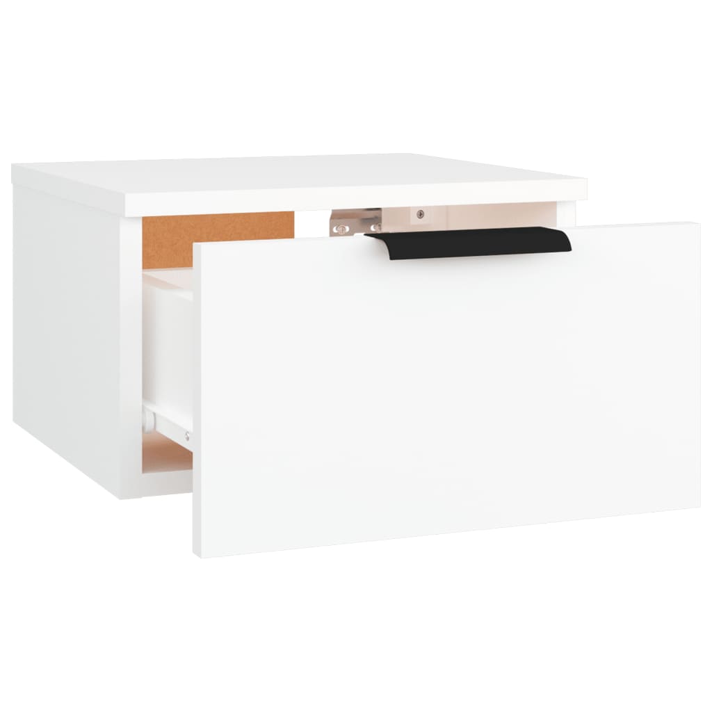 vidaXL Wand-Nachttisch Weiß 34x30x20 cm