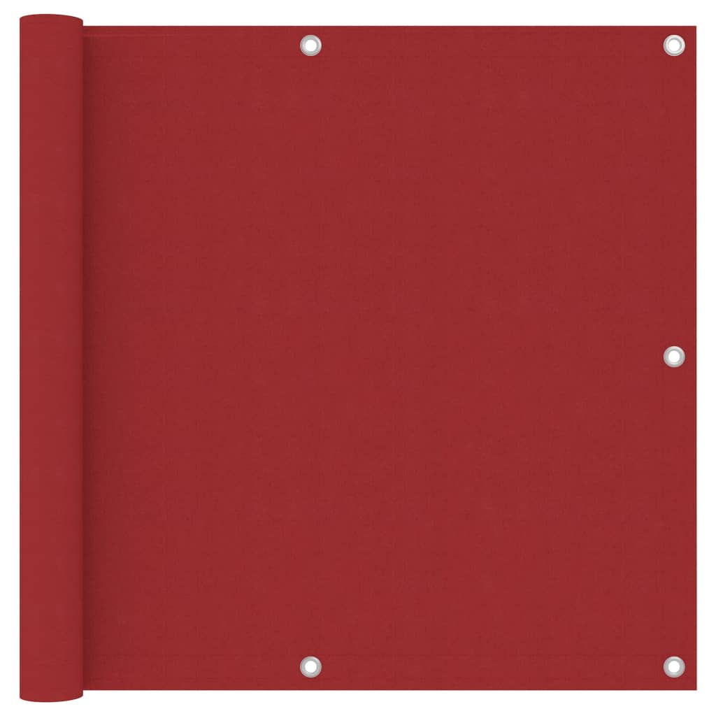 vidaXL Balkon-Sichtschutz Rot 90x300 cm Oxford-Gewebe