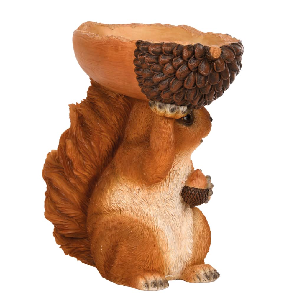 Esschert Design Eichhörnchen mit Futterspender-Eichel 18,5×10×20,5 cm