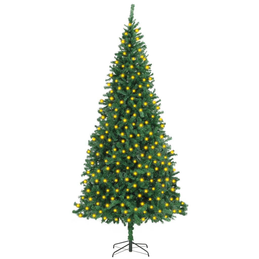 vidaXL Künstlicher Weihnachtsbaum mit Beleuchtung 300 cm Grün