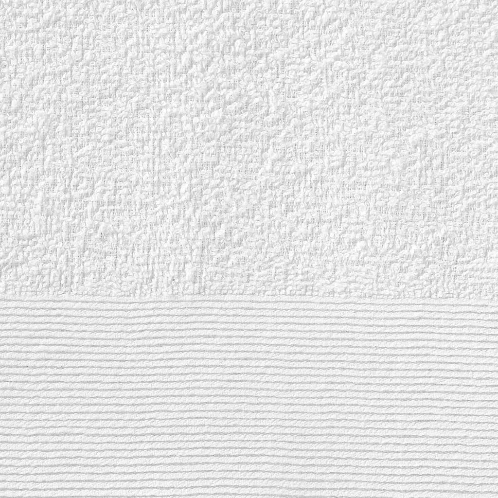 vidaXL Saunatücher 10 Stk. Baumwolle 350 g/m² 80 x 200 cm Weiß