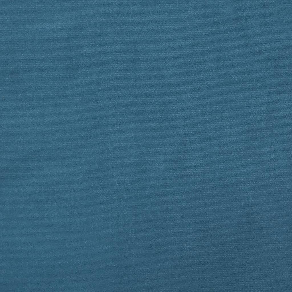 vidaXL Fußhocker Blau 77x55x31 cm Samt