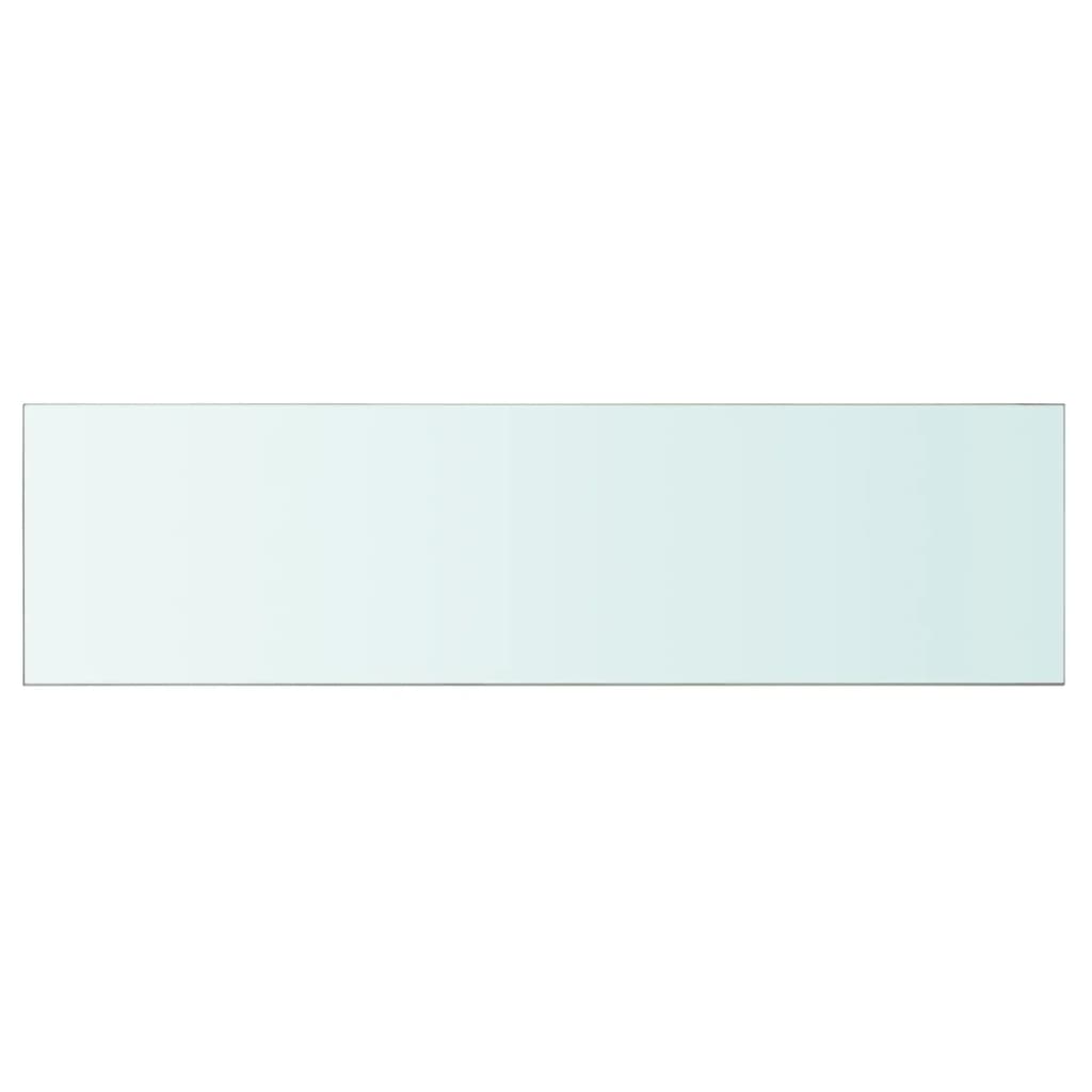 vidaXL Regalboden Glas Transparent 110 cm x 30 cm