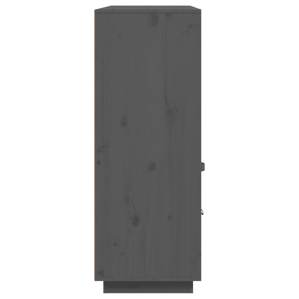 vidaXL Highboard Grau 100x40x108,5 cm Massivholz Kiefer