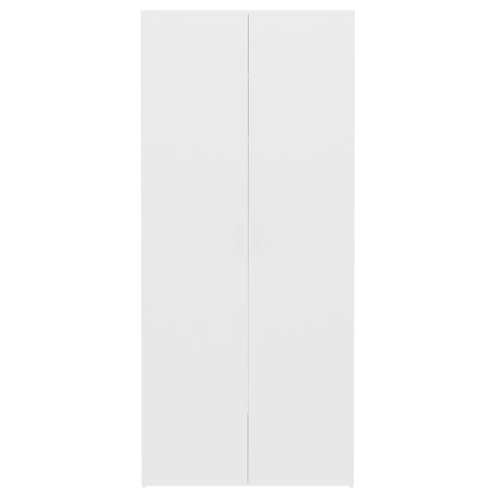 vidaXL Schuhschrank Weiß 80x35,5x180 cm Holzwerkstoff