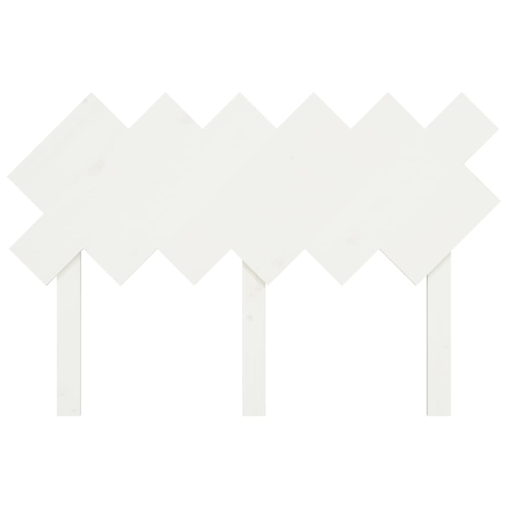 vidaXL Bett-Kopfteil Weiß 122,5x3x80,5 cm Massivholz Kiefer