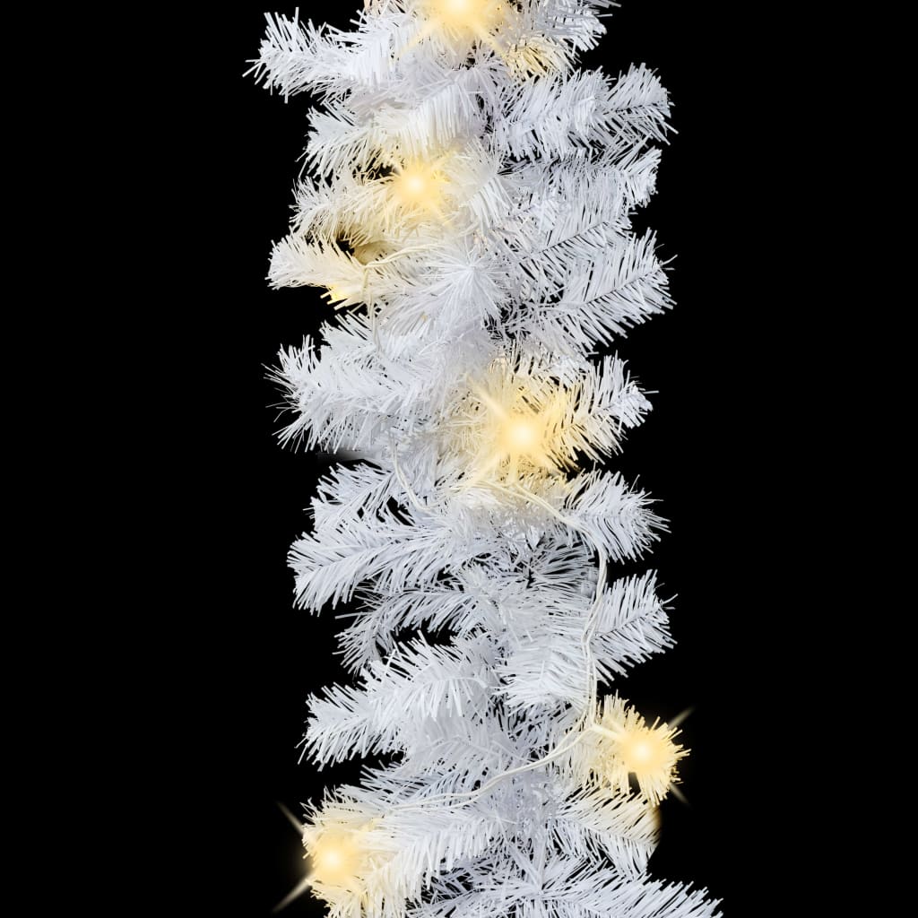 vidaXL Weihnachtsgirlande mit LED-Lichtern 20 m Weiß
