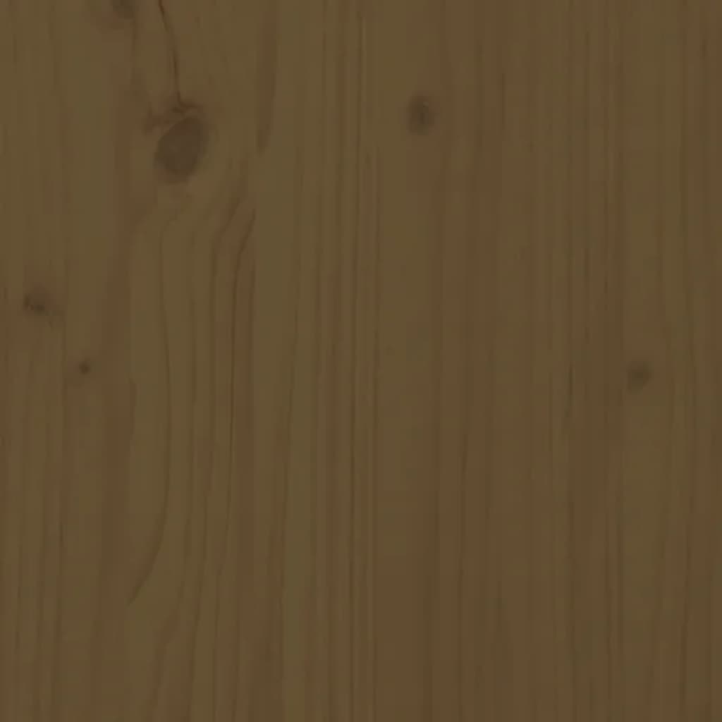 vidaXL Massivholzbett Honigbraun Kiefer 160x200 cm