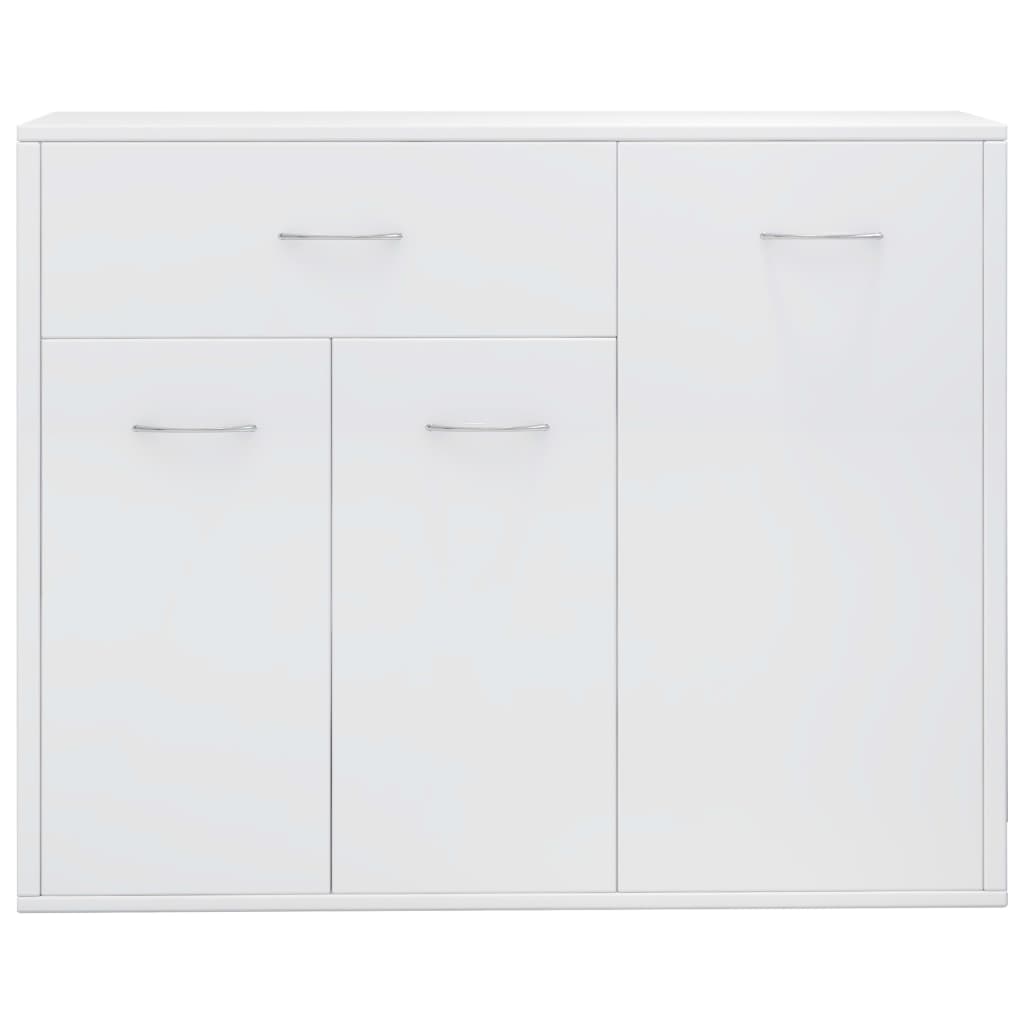 vidaXL Sideboard Hochglanz-Weiß 88×30×70 cm Spanplatte