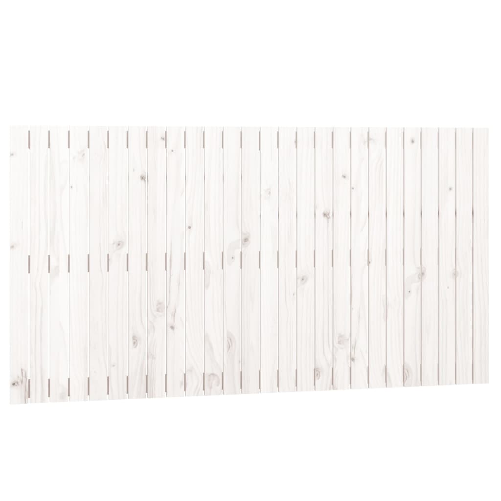 vidaXL Wand-Kopfteil Weiß 166x3x90 cm Massivholz Kiefer