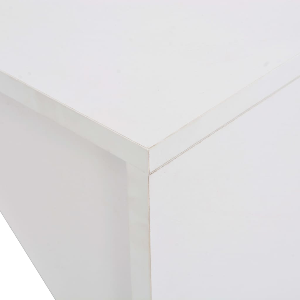 vidaXL Bartisch mit Schrank Weiß 115x59x200 cm