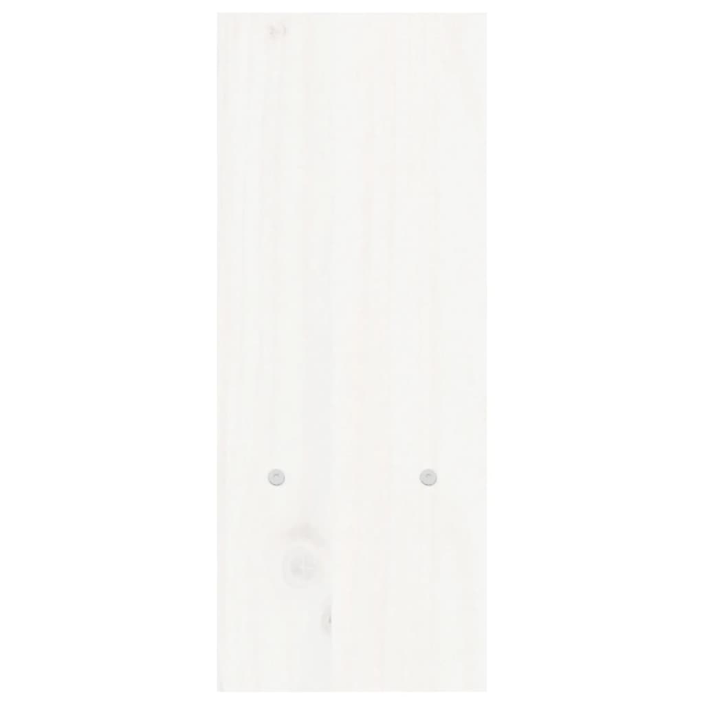 vidaXL Monitorständer Weiß (39-72)x17x43 cm Massivholz Kiefer