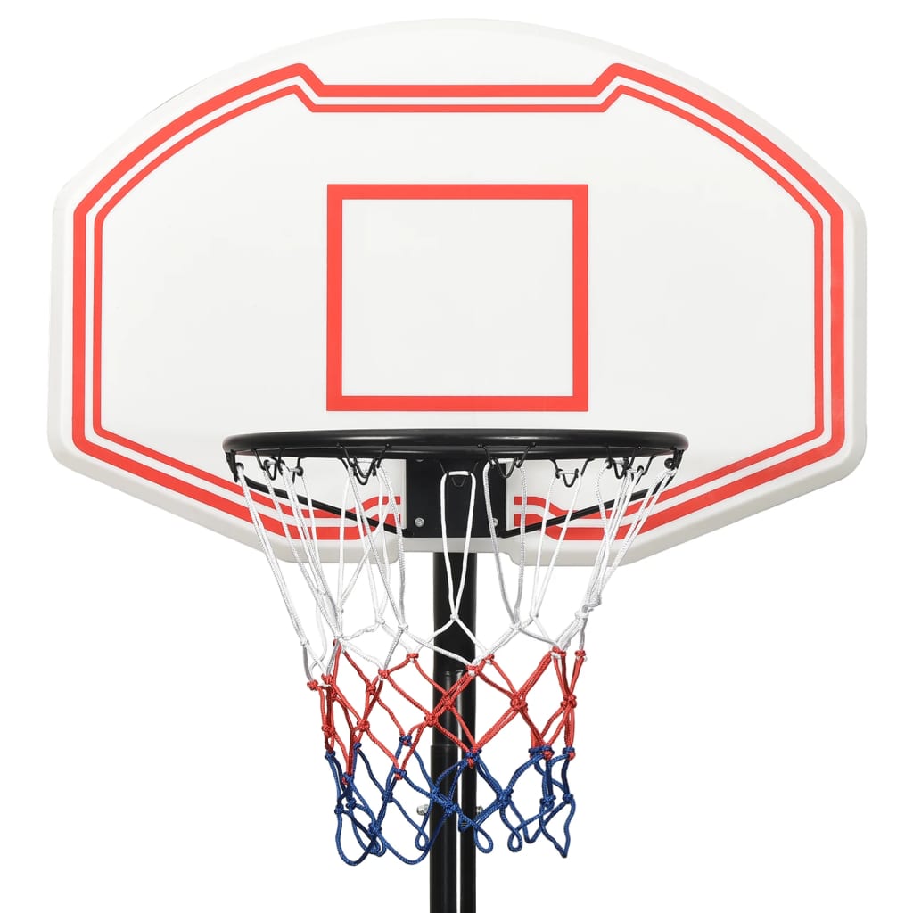 vidaXL Basketballständer Weiß 282-352 cm Polyethylen