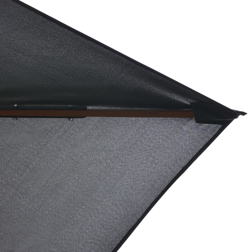vidaXL Sonnenschirm mit Holz-Mast 200×300 cm Anthrazit