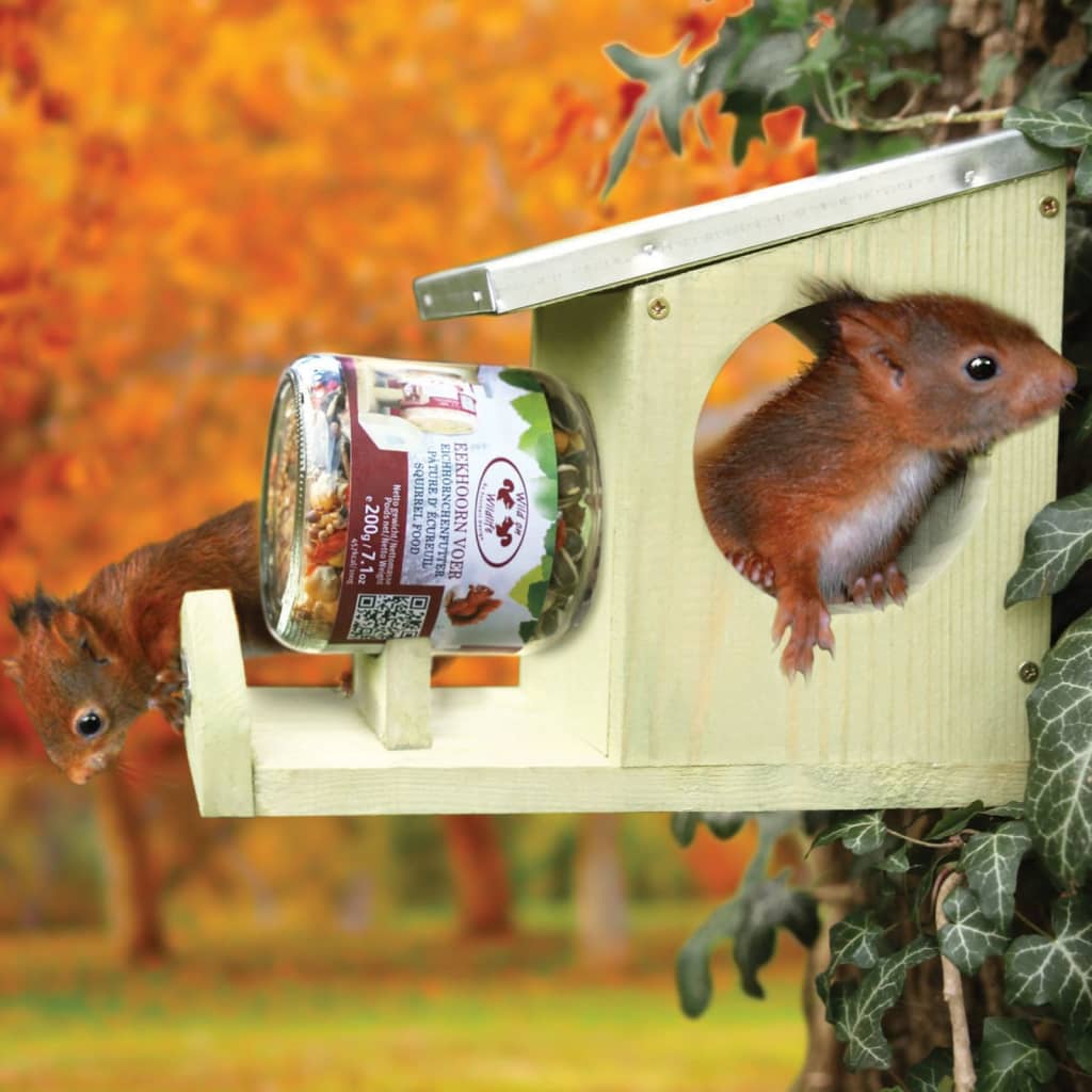 Esschert Design Eichhörnchen-Erdnussbutter-Futterhaus