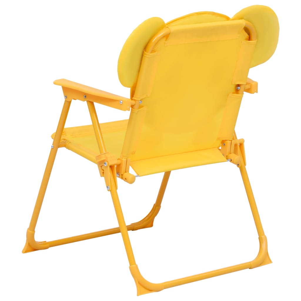 vidaXL 3-tlg. Garten-Bistro-Set für Kinder mit Sonnenschirm Gelb