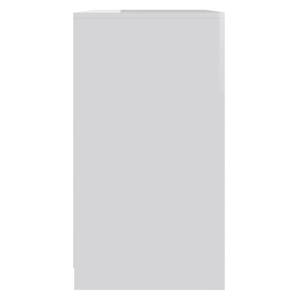 vidaXL Sideboard Hochglanz-Weiß 70x40,5x75 cm Holzwerkstoff