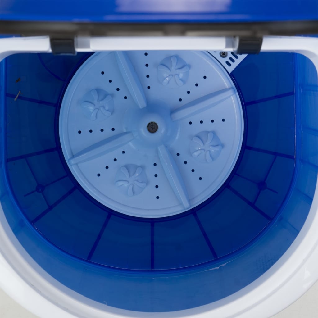 Mestic Waschmaschine Tragbar MW-100 Blau und Weiß 180W