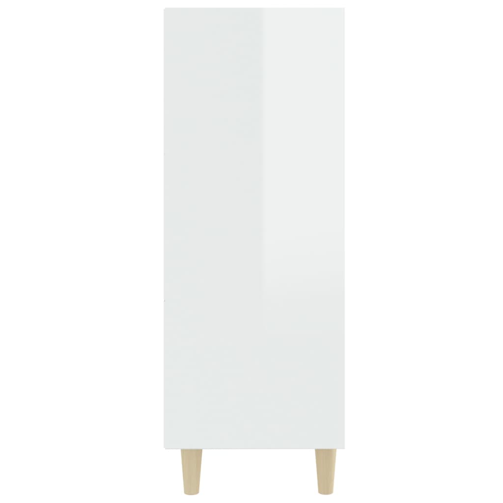 vidaXL Sideboard Hochglanz-Weiß 69,5x32,5x90 cm Holzwerkstoff