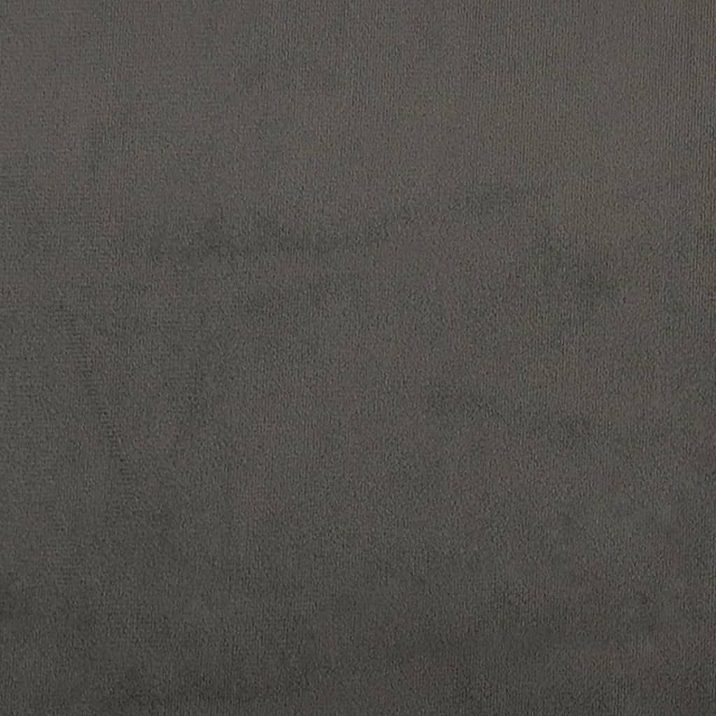 vidaXL Bettgestell Dunkelgrau 180×200 cm Samt