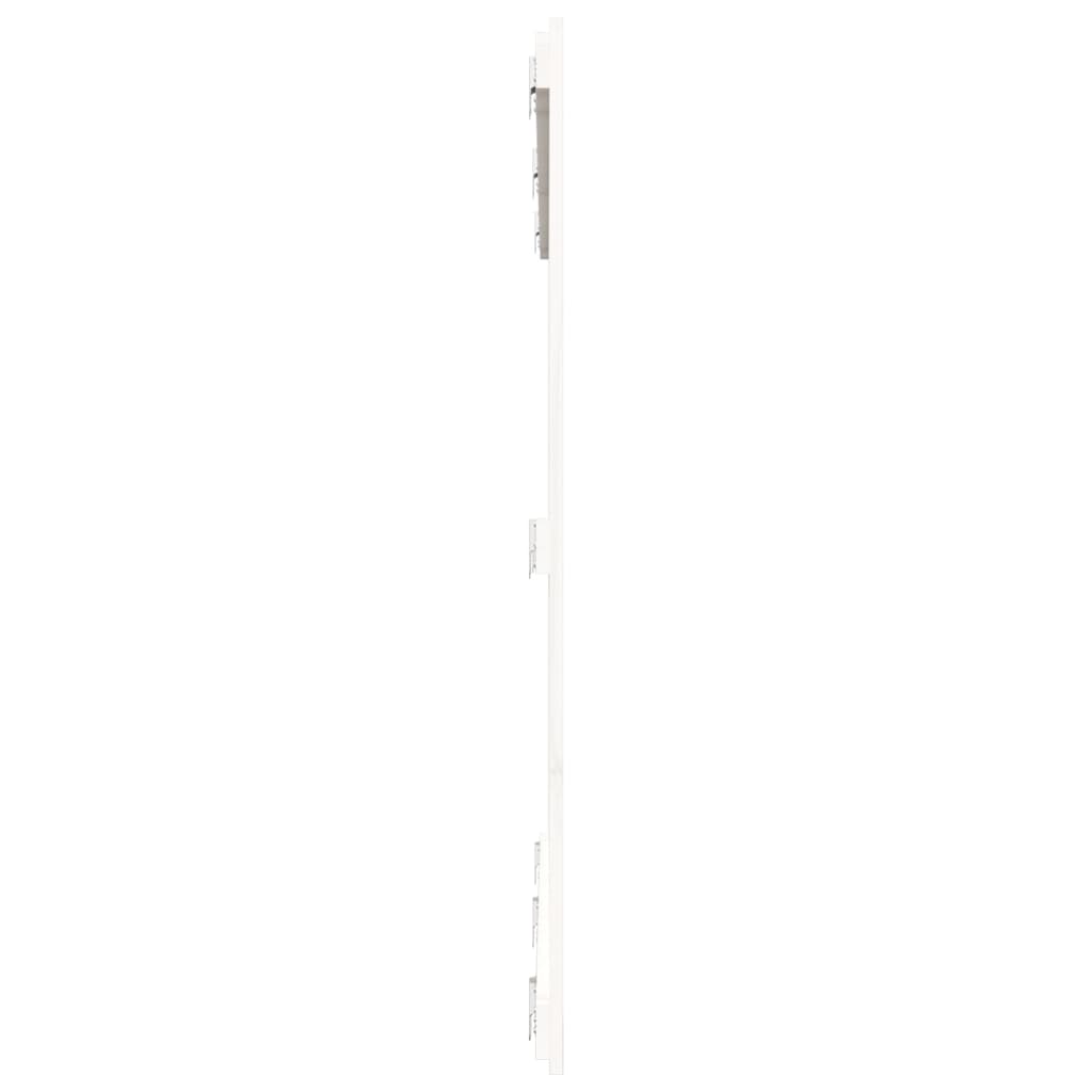 vidaXL Wand-Kopfteil Weiß 166x3x110 cm Massivholz Kiefer