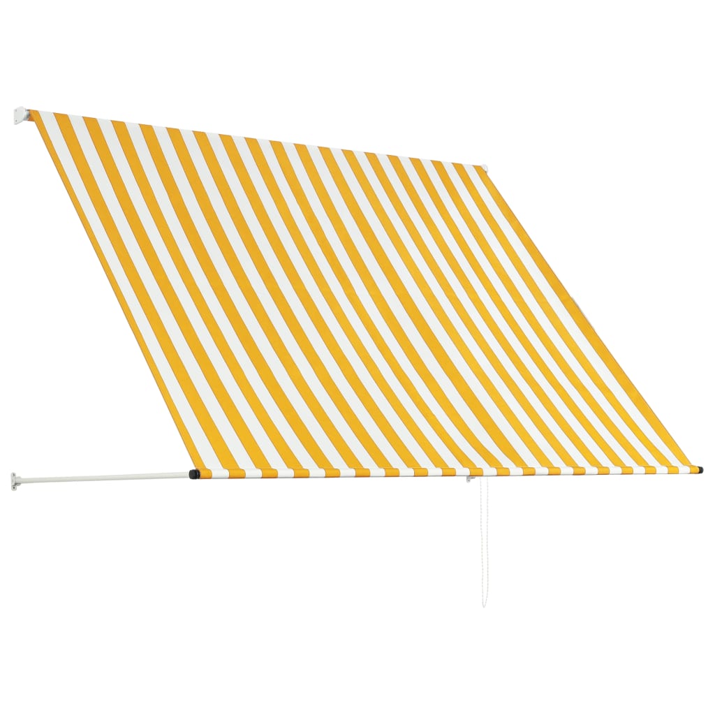 vidaXL Einziehbare Markise 200×150 cm Gelb und Weiß