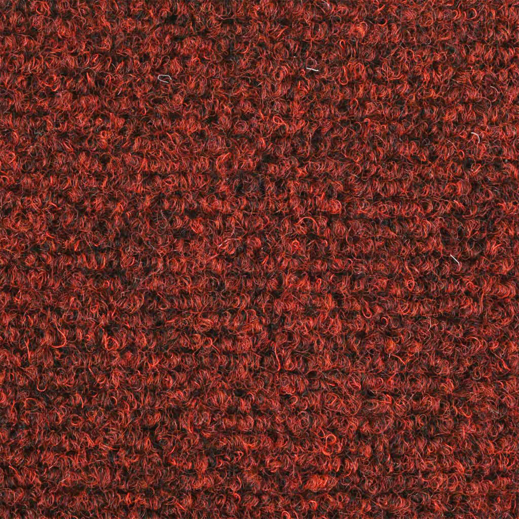 vidaXL 15 Stk. Selbstklebende Treppenmatten Nadelvlies 56x17x3cm Rot