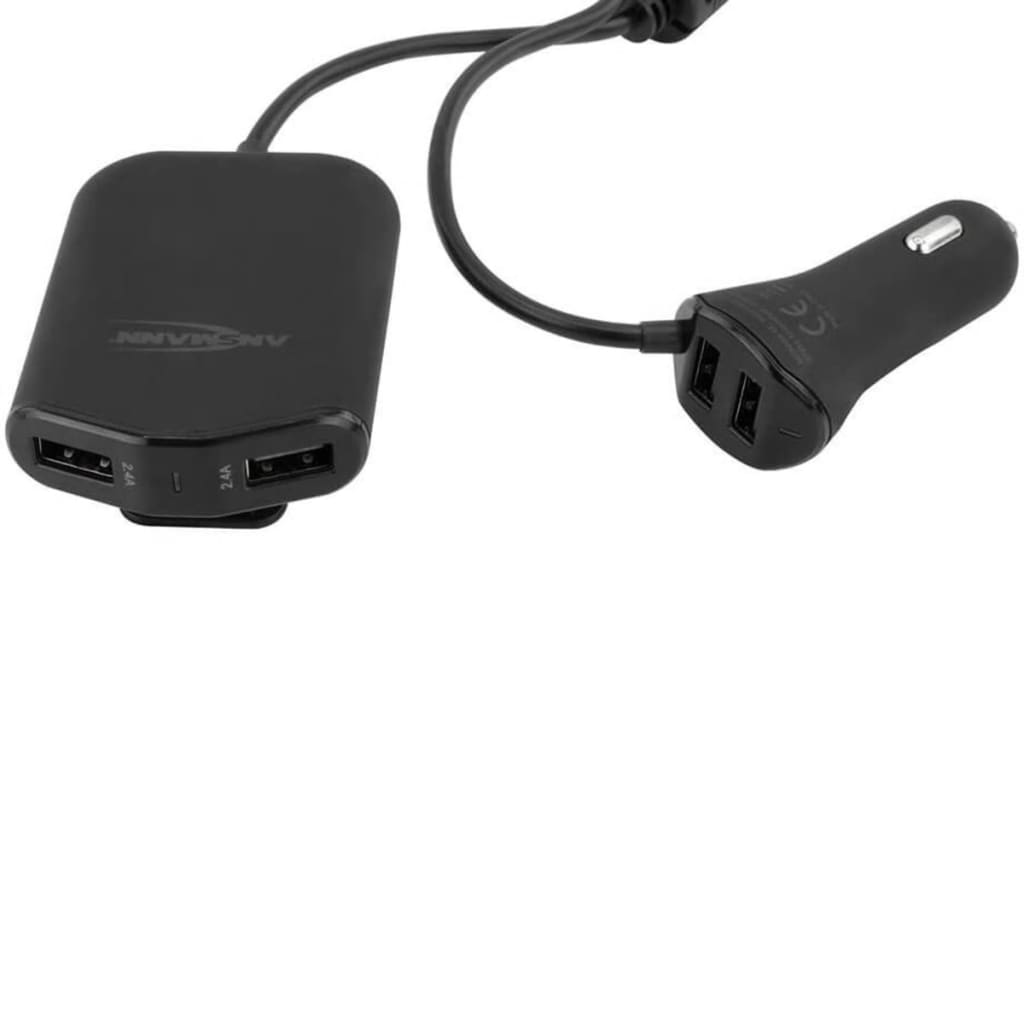 Ansmann Kfz-USB-Ladegerät mit 4 Anschlüssen 496 9,6A 1000-0017