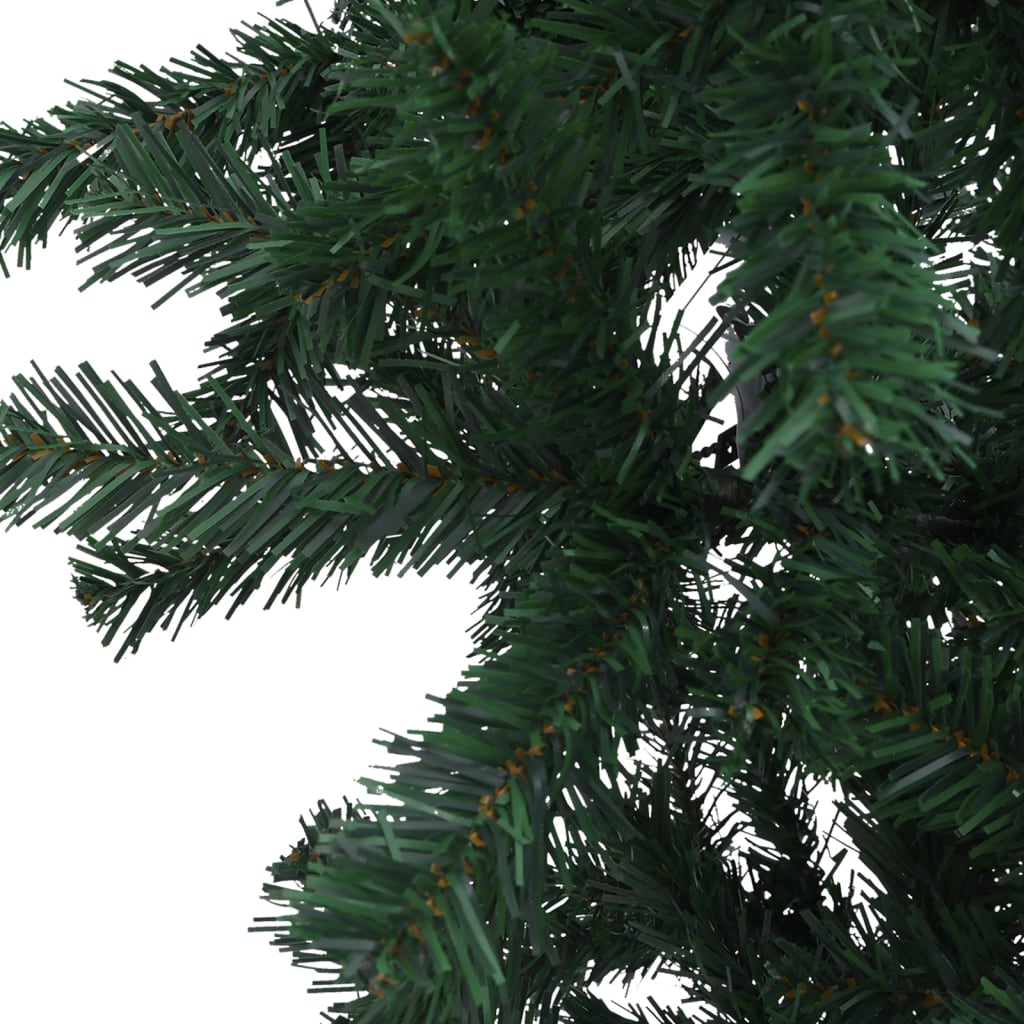 vidaXL Künstlicher Weihnachtsbaum Kopfüber mit LEDs Grün 150 cm