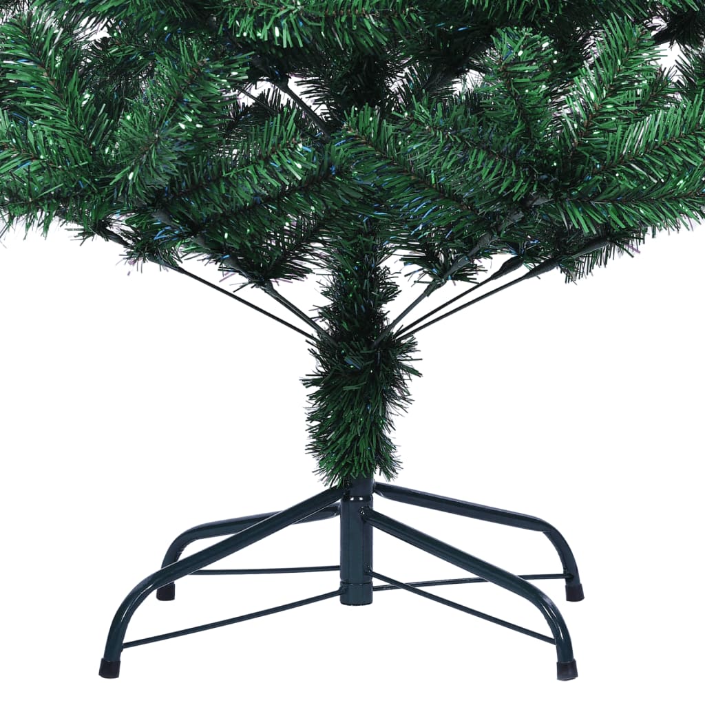 vidaXL Künstlicher Weihnachtsbaum Schillernde Spitzen Grün 240 cm PVC