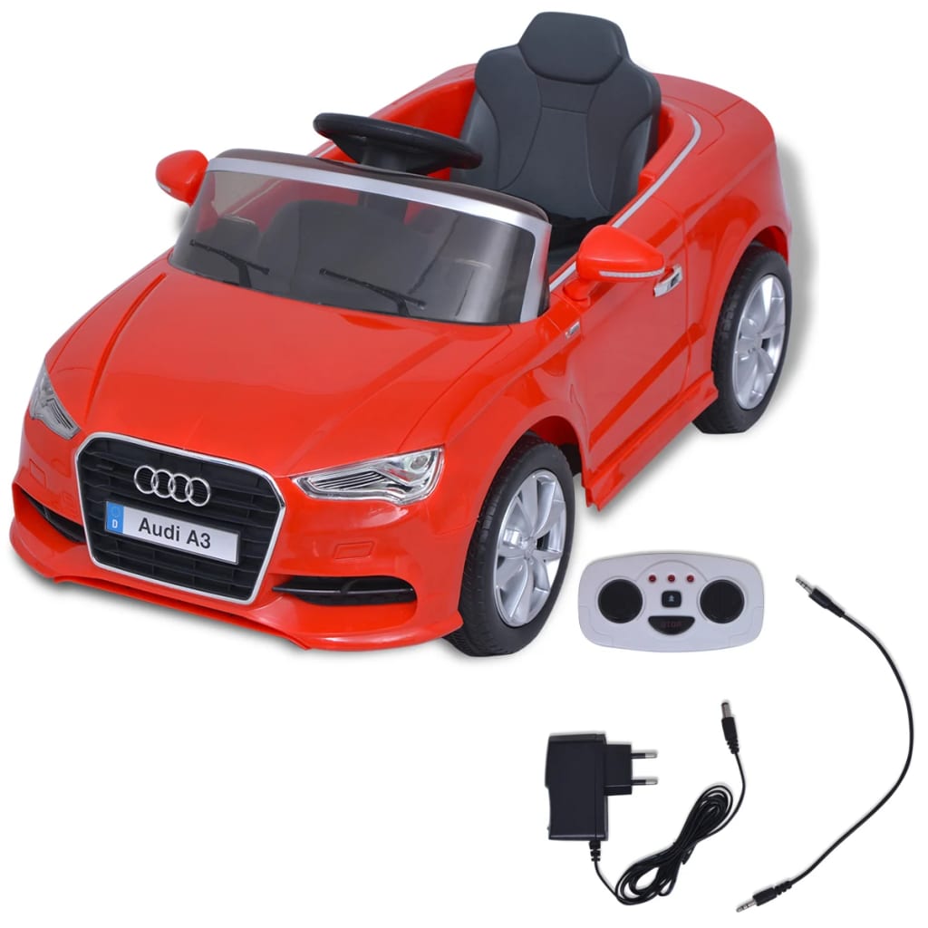 vidaXL Elektrisches Aufsitzauto Audi A3 mit Fernsteuerung Rot