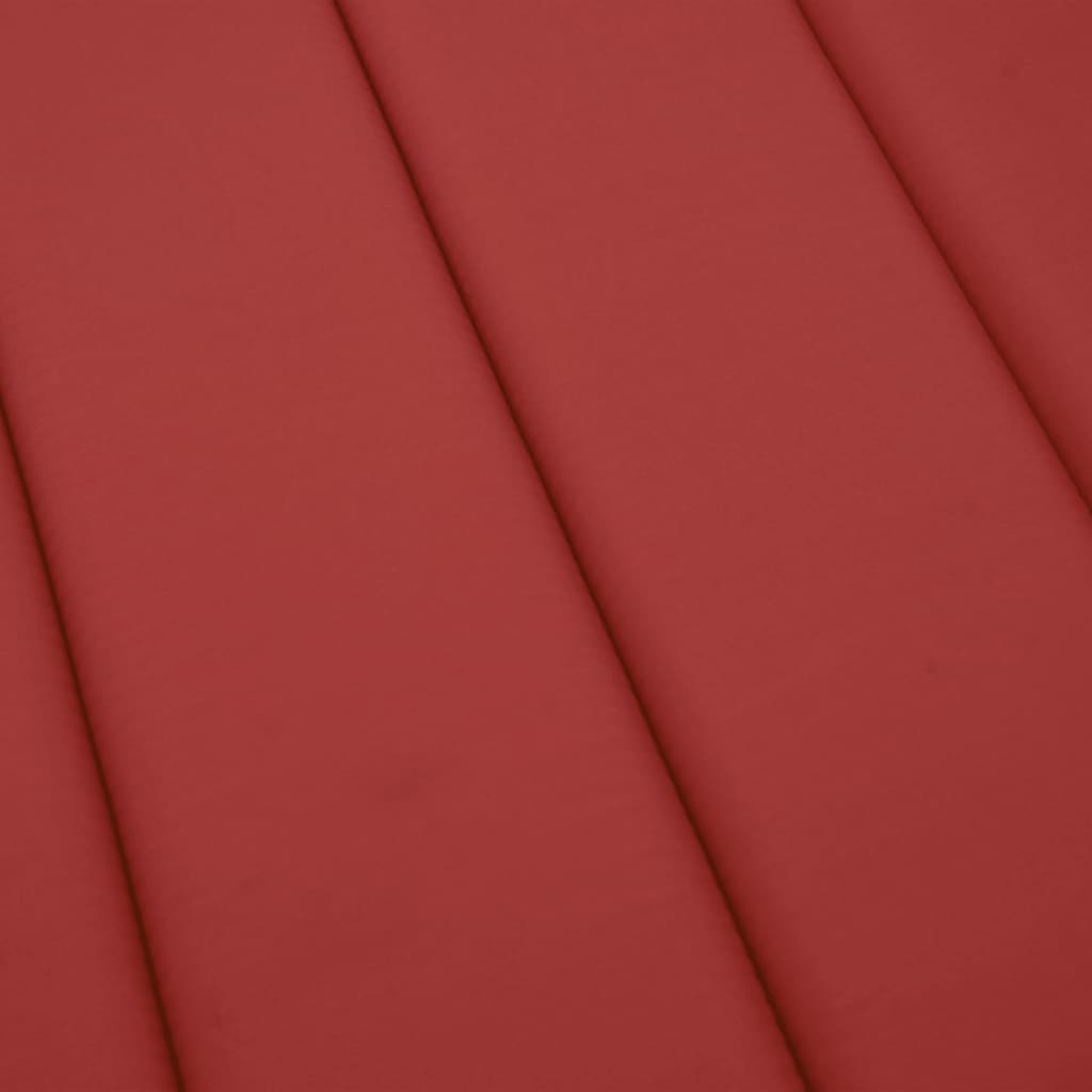 vidaXL Sonnenliegen-Auflage Rot 200x70x3 cm Oxford-Gewebe