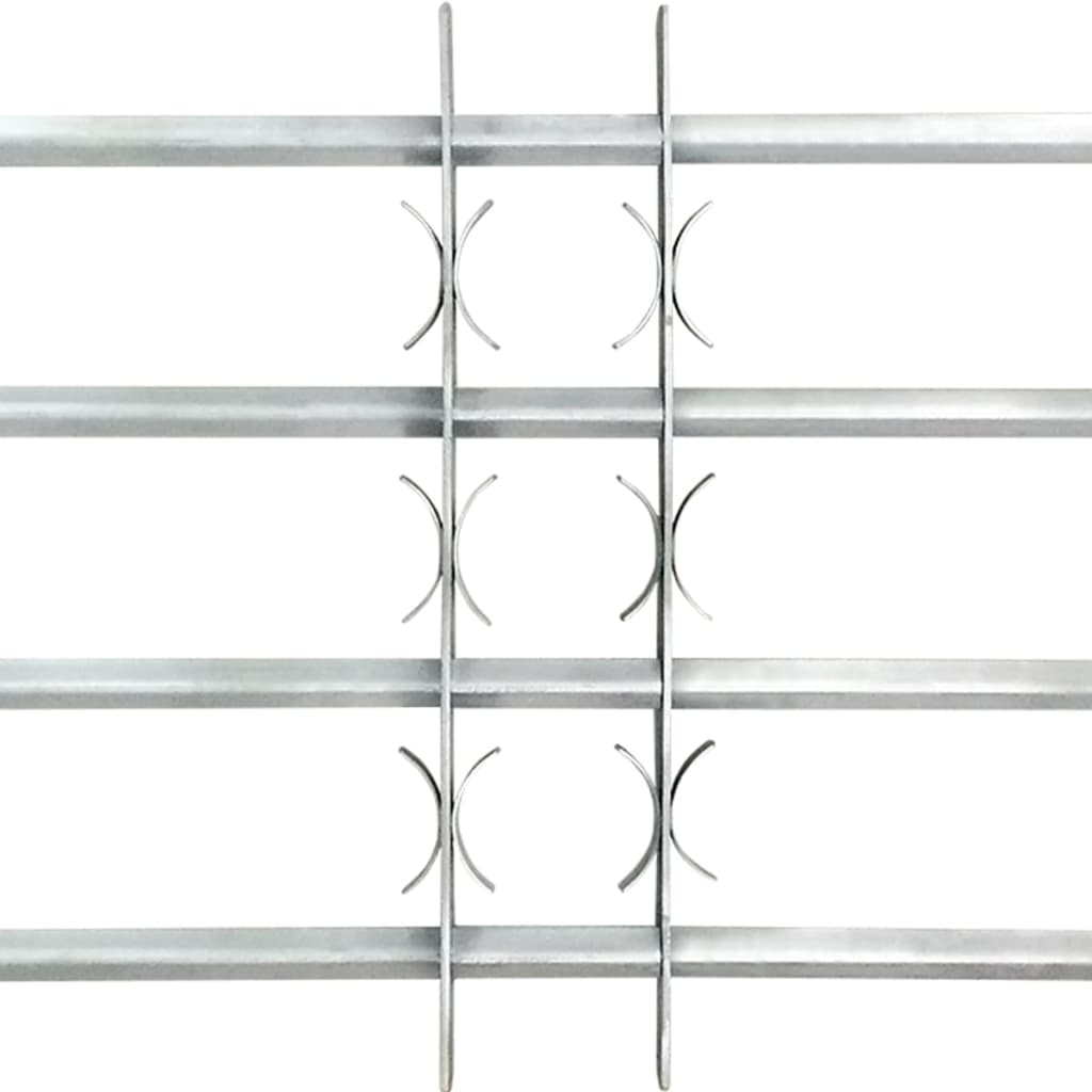 vidaXL Fenstergitter Verstellbar für Fenster 2 Stk. 1000-1500 mm