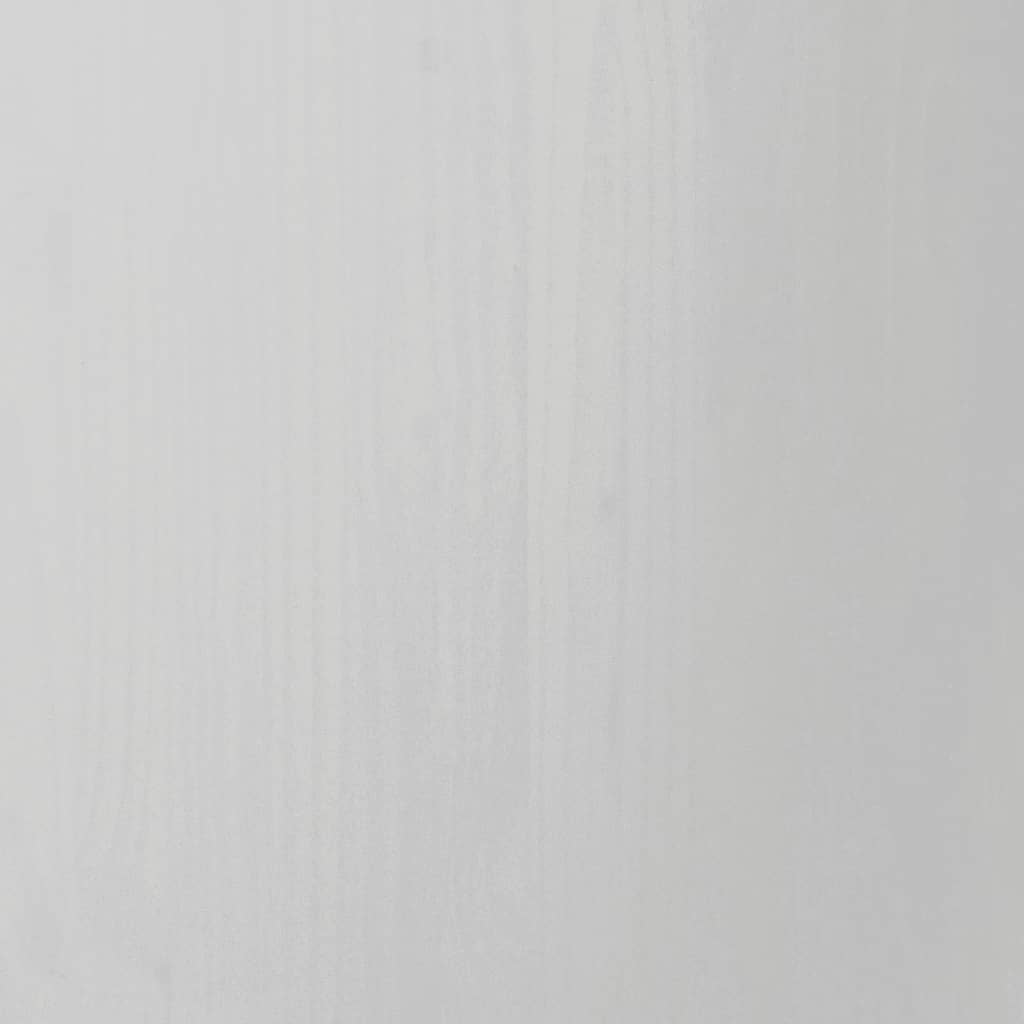 vidaXL Rollschrank mit Schreibtisch MOSS Weiß Massivholz Kiefer