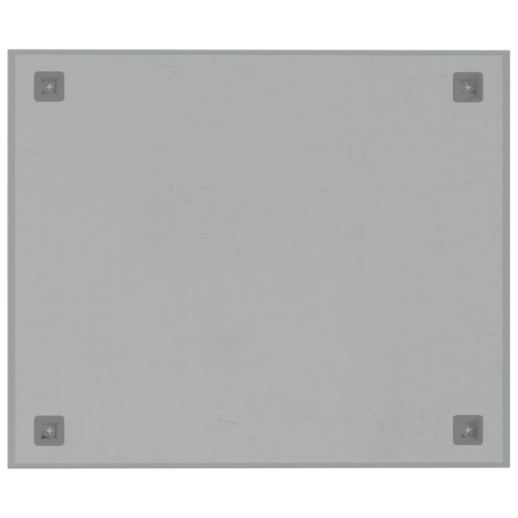 vidaXL Magnettafel Wandmontage Weiß 60x50 cm Hartglas