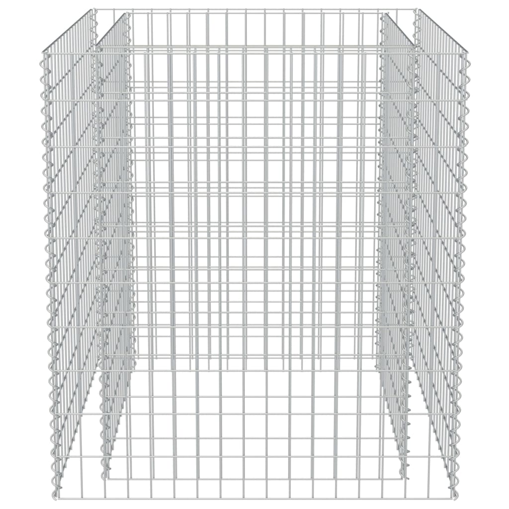vidaXL Gabionen-Hochbeet Verzinkter Stahl 90×90×100 cm