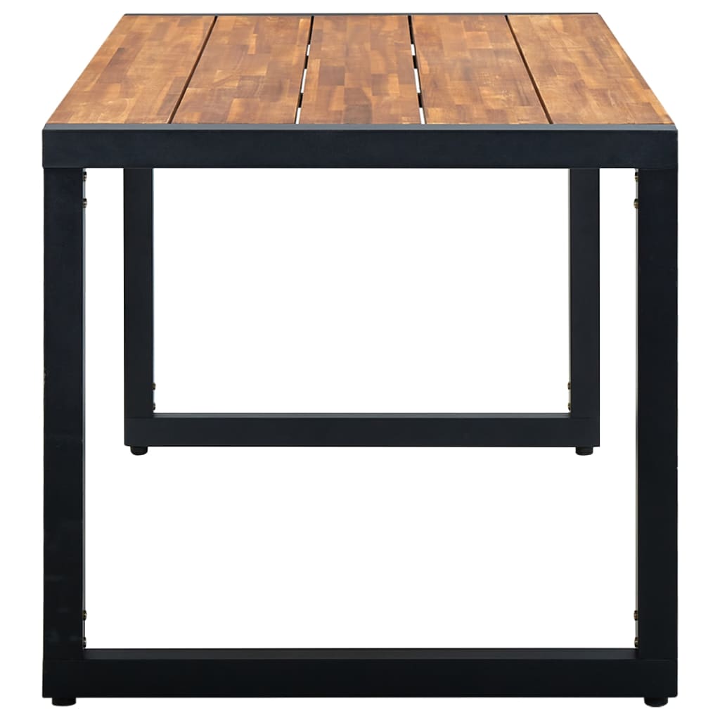 vidaXL Gartentisch mit Beinen in U-Form 160×80×75 cm Akazie Massivholz