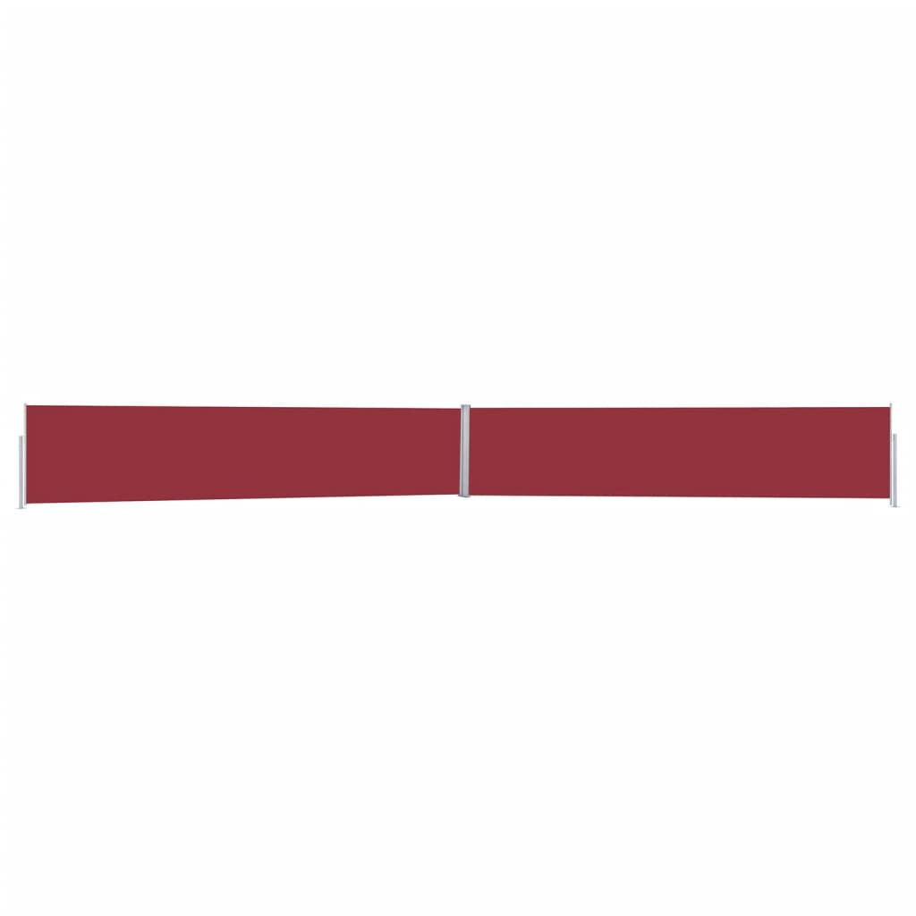 vidaXL Ausziehbare Seitenmarkise 170x1200 cm Rot