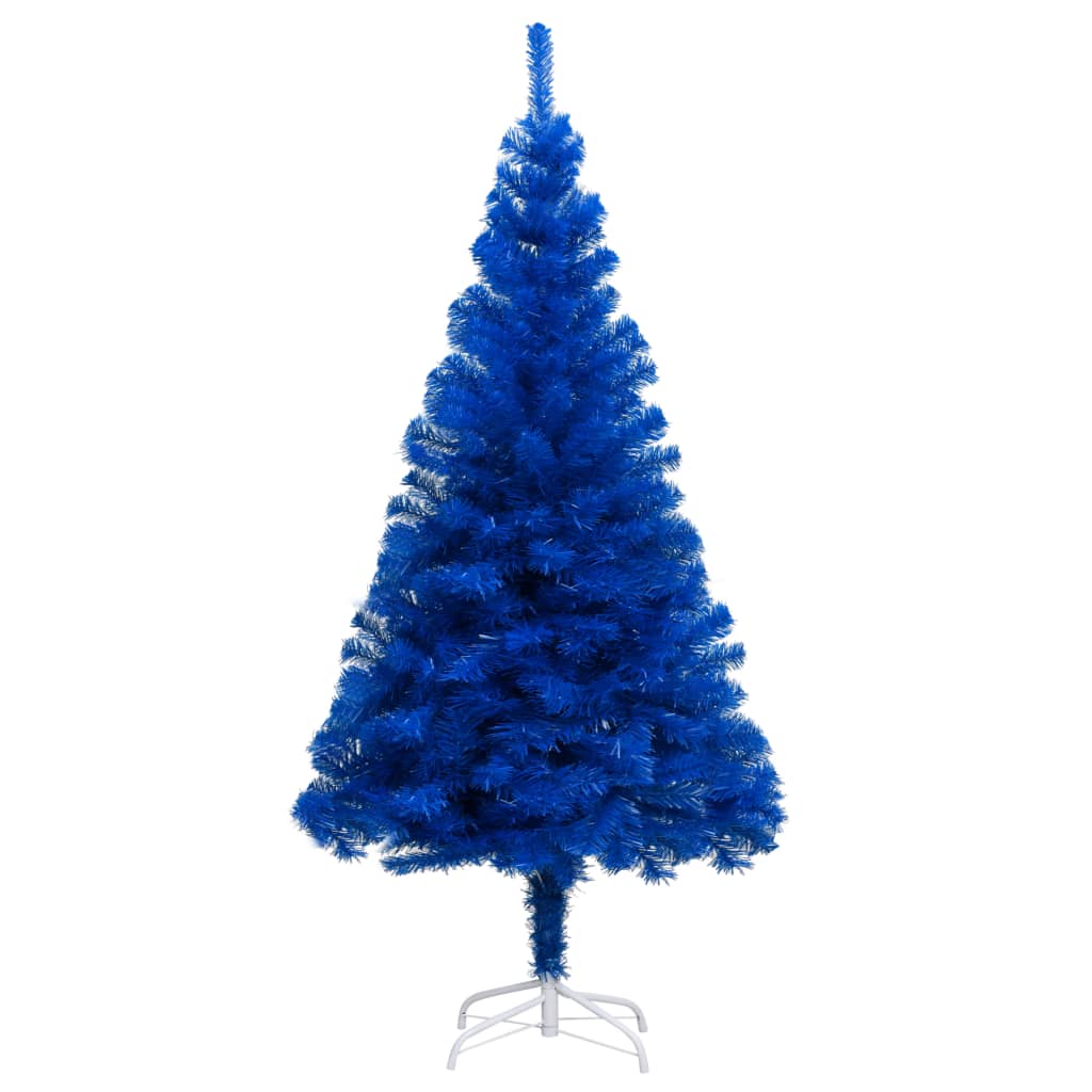vidaXL Künstlicher Weihnachtsbaum mit Beleuchtung & Ständer Blau 180cm