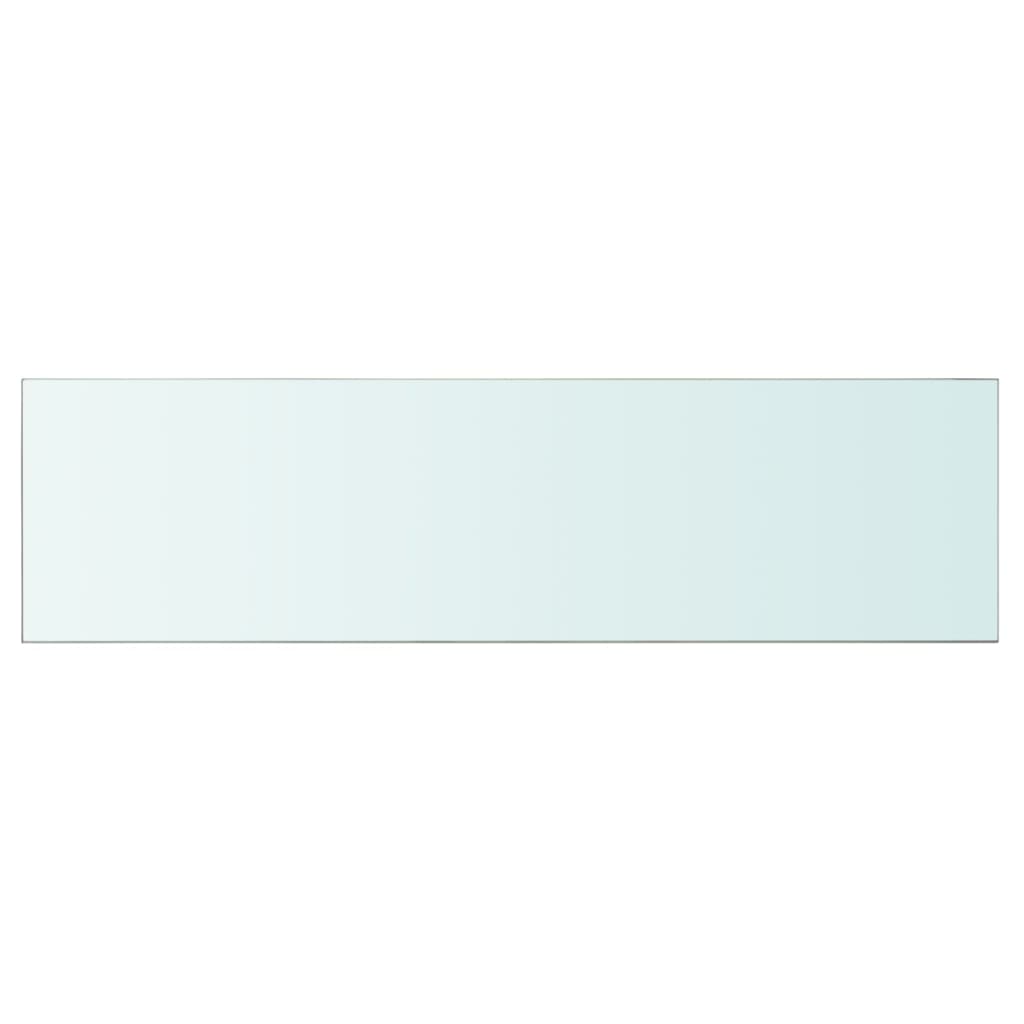 vidaXL Regalböden 2 Stk. Glas Transparent 110 x 30 cm