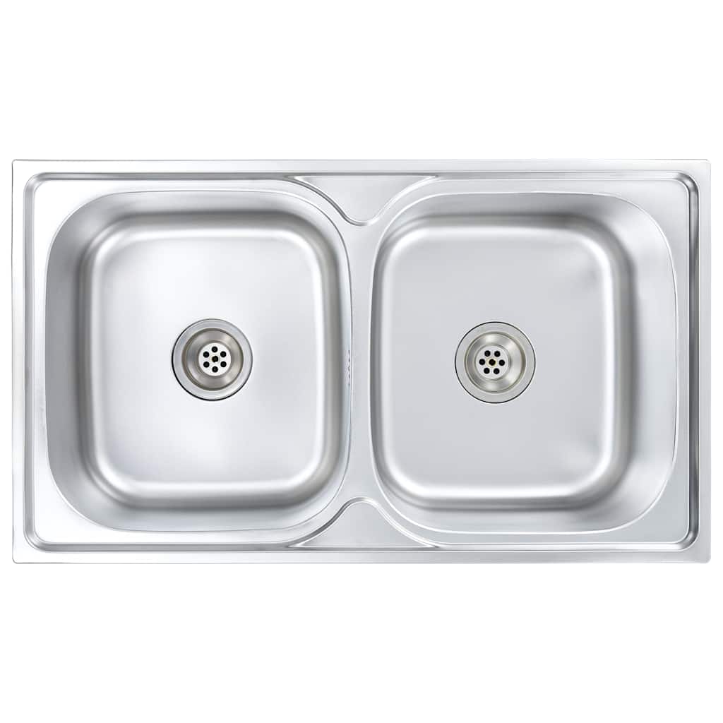 Küchenspüle Einzelbecken Edelstahl Spültisch Spülbecken Gastrospüle vidaXL