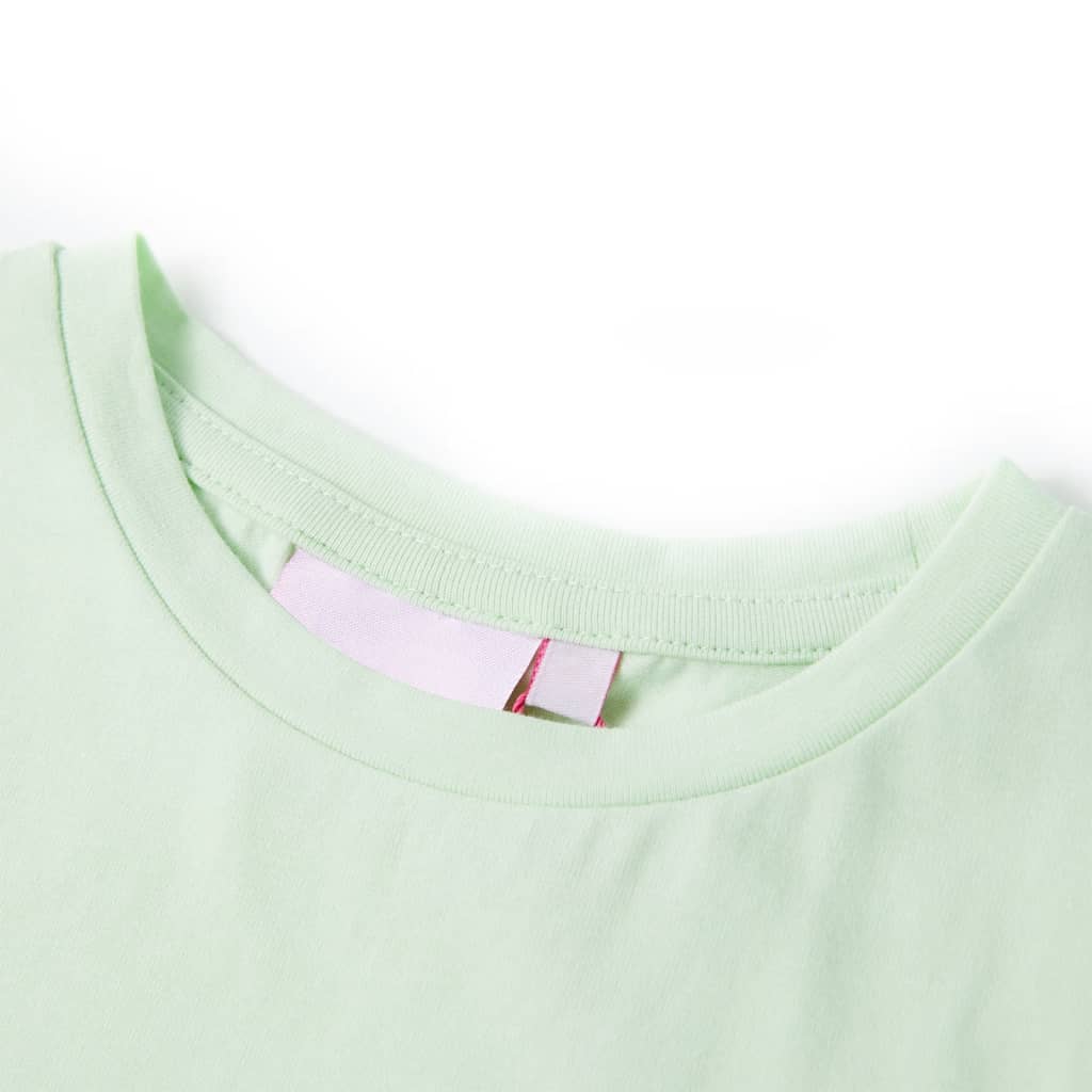Kinder-T-Shirt mit Flügelärmeln Zartgrün 92